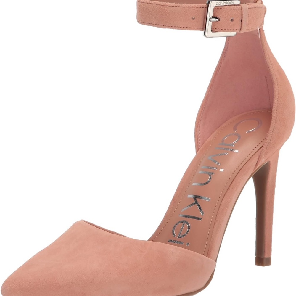 Calvin Klein Blush Stiletto Suede